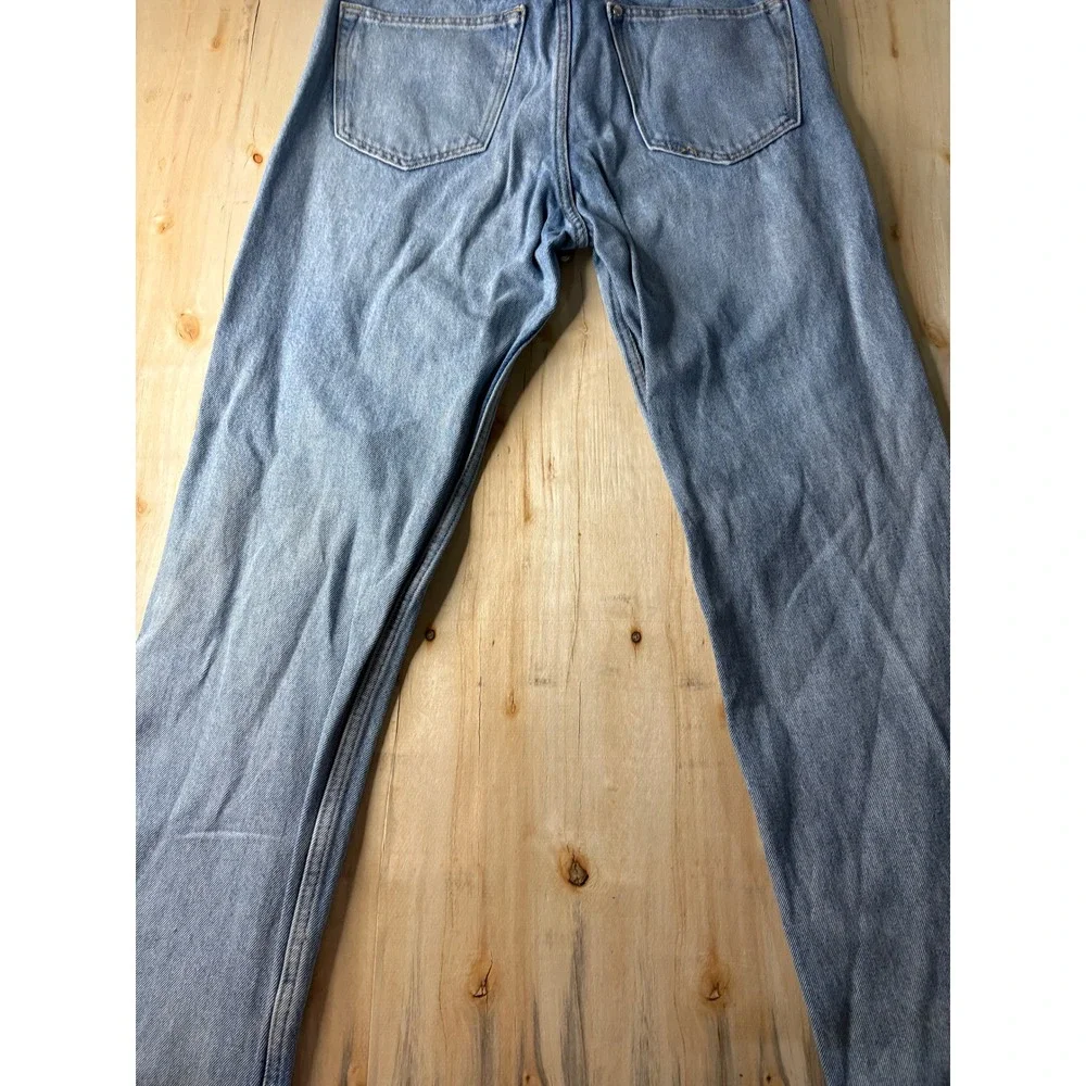 HM Original Straight Regular Fit Blue Denim Jeans 30/32 Light Wash Mens